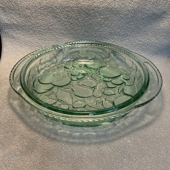 Vintage Libby 2 in One Casserole Dish & Pie Plate Orchard Fruit pattern. 3 Qrt - Picture 4 of 8